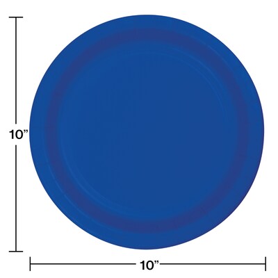 Creative Converting Touch of Color Banquet Plates, Cobalt Blue, 240/Carton (503147B)