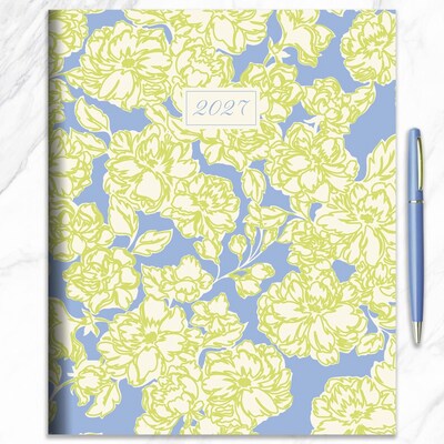 2027 TF Publishing Freshest Flowers 9" x 11"  Monthly Standard Planner, Paperboard Cover, Multicolored (27-4708)