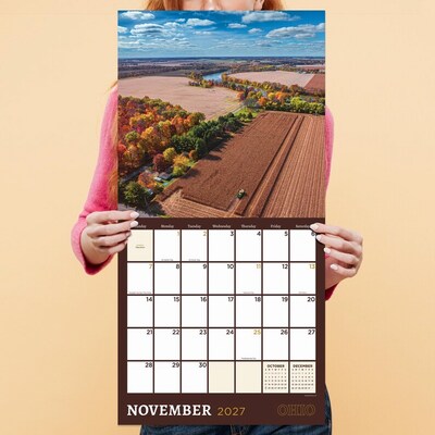 2027 TF Publishing Ohio 10" x 12" Monthly Wall Calendar, Multicolored (27-1040)