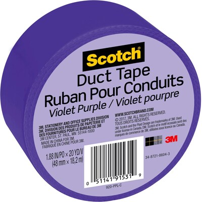 Scotch Duct Tape, 1.88" x 20 yds., Purple (920-PPL-C)