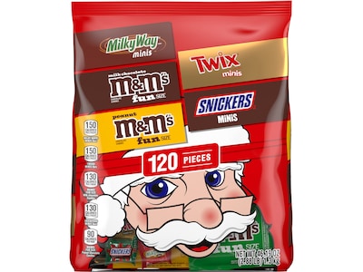Mars Christmas Chocolate Candy, Assorted Flavors, 46.19 oz., 120 Pieces (466183)
