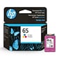 HP 65 Tri-Color Standard Yield Ink Cartridge (N9K01AN#140)