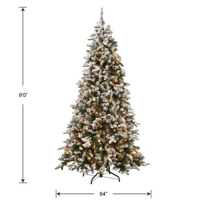 National Tree Company Snowy Everest Fir Artificial Christmas Trees PEV3-311-90