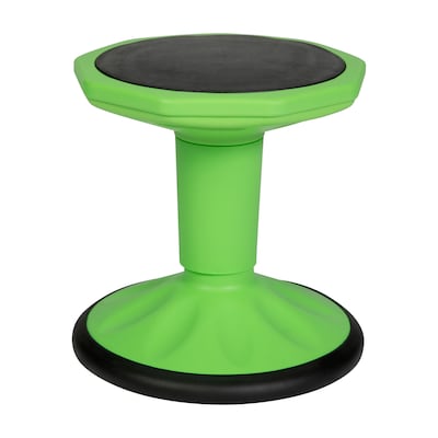 Flash Furniture Lucas Plastic Kids Wobble Stool, Green (BFT9001F14GRN)