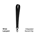 Staples Wrist Lanyard, 9 Length, Nylon, Black (51920)