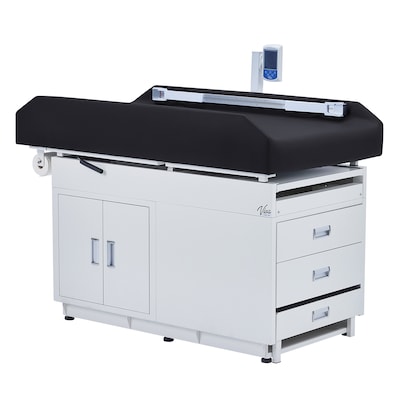 Viva Comfort Grande PU Leather Pediatric Exam Treatment Digital Scale Table, 500 lb. Capacity, Black (996-09-PSBBLKMK)