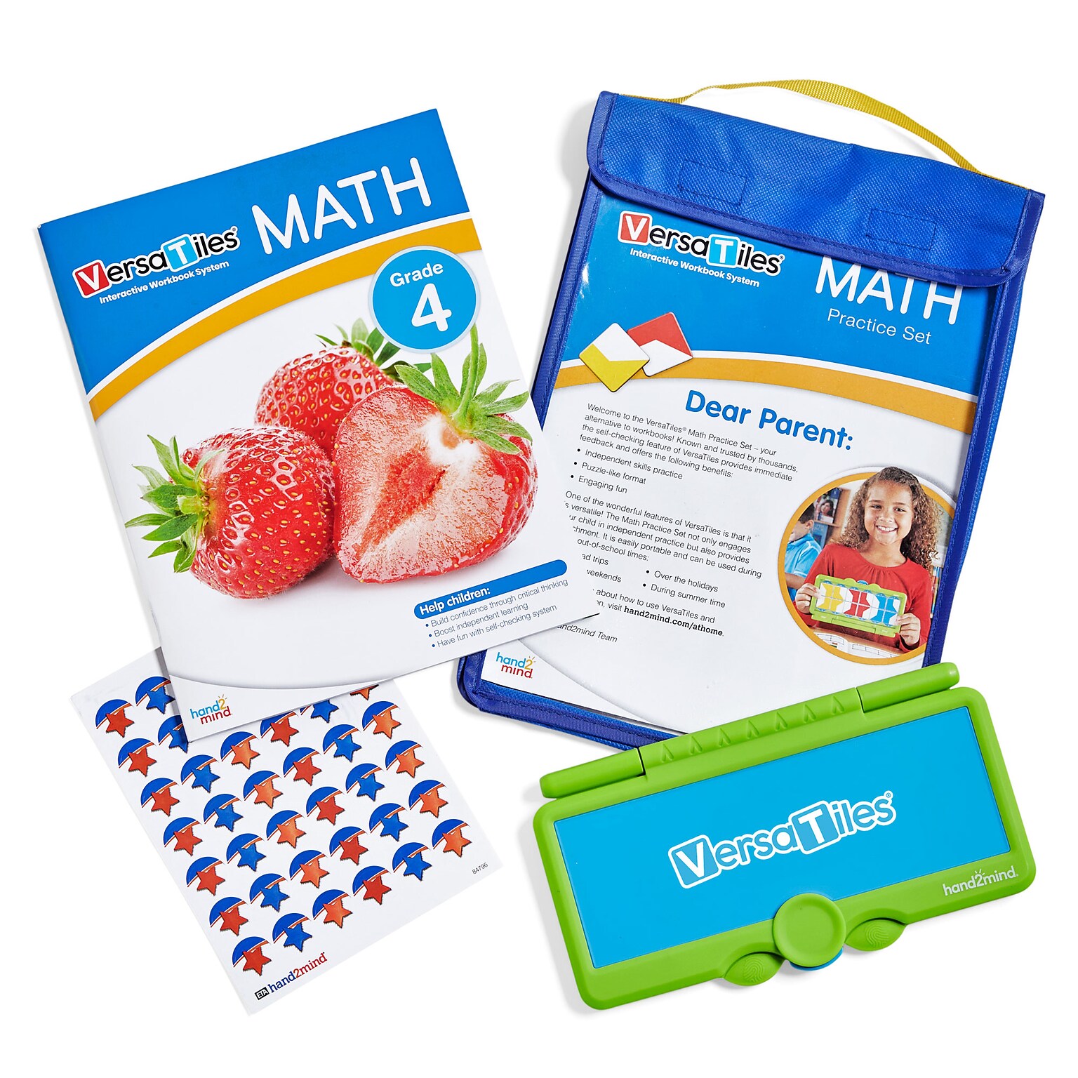 hand2mind VersaTiles Grade 4 Math Take Along Pack (H2M-84704)