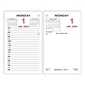2024 AT-A-GLANCE 6 x 3.5 Daily Desk Calendar Refill, Multicolor (E017-50-24)