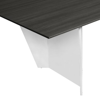Regency Array 192"W x 48"D Conference Table with Grommet, Ash Grey/White (ACT19248AGWH)