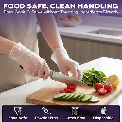 ProHeal Clear Vinyl Disposabel Gloves, Powder and Latex Free, XL, 1000 Count (PH-16533C)