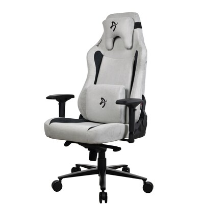 Arozzi Vernazza XL Supersoft Microfiber Ergonomic Racing Gaming Chair, Light Grey (VERNAZZA-XL-SPSF-LG)