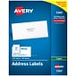 Avery Address Labels for Copiers, 1-1/2" x 2-13/16", White, 21 Labels/Sheet, 100 Sheets/Box (5360)