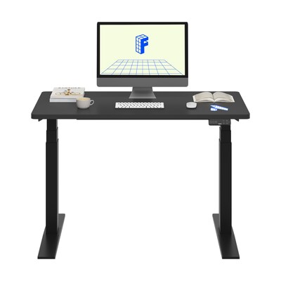 FlexiSpot E7 Commercial 48''W Electric Rectangular Adjustable Standing Desk, Black (E7BCOM4824-B)