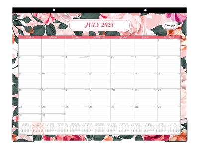 2023-2024 Blue Sky Roosevelt 22 x 17 Academic Monthly Desk Pad Calendar, Multicolor (142355)