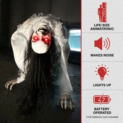 Haunted Hill Farm Lifesize Animatronic Possessed Woman (HHLADY-11FLSA)