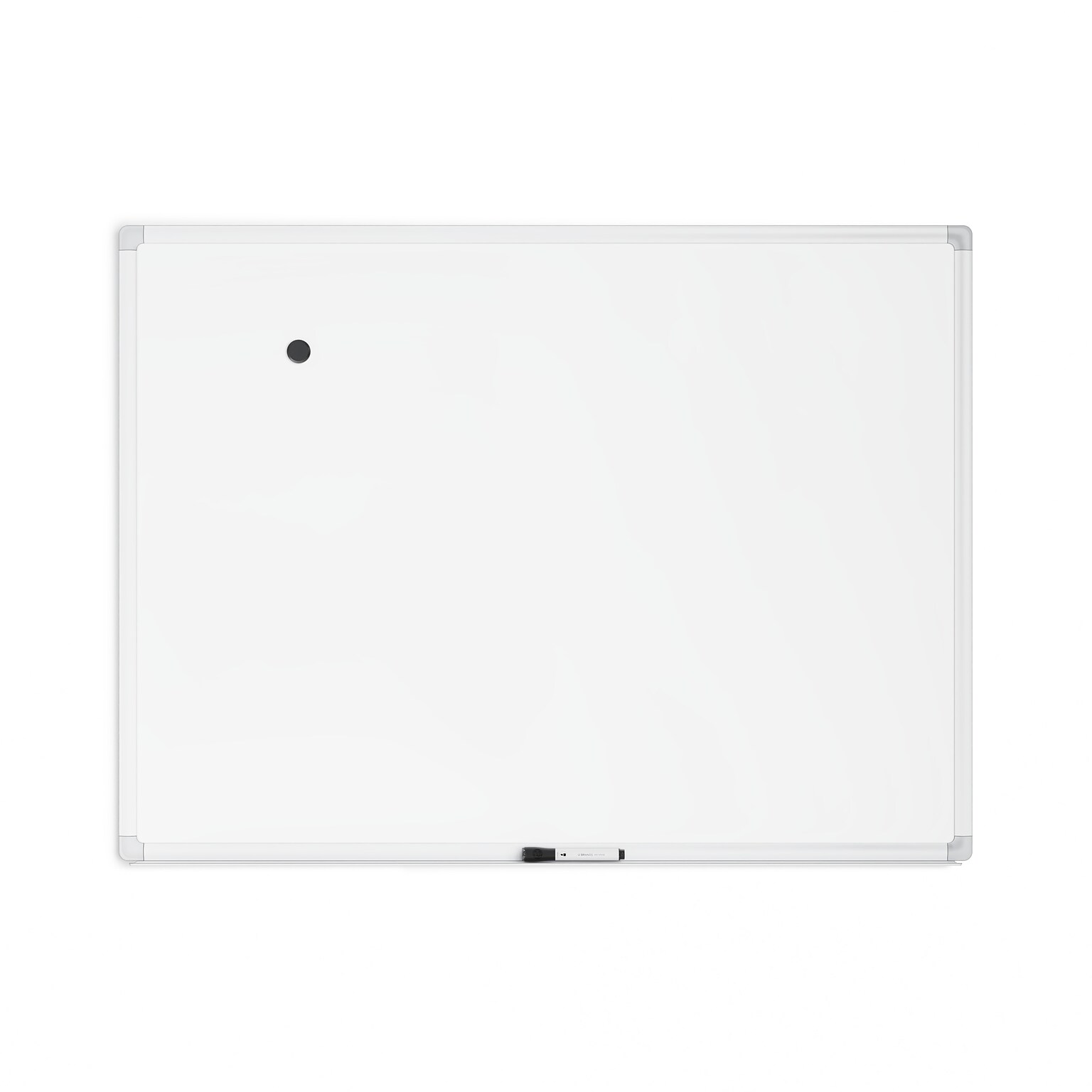 U Brands Magnetic Porcelain Dry-Erase Whiteboard, Aluminum Frame, 4 x 3 (4900U00-01)