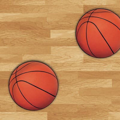 Beistle Basketball Plastic Tablecover, Multicolor, 3/Pack (53931)
