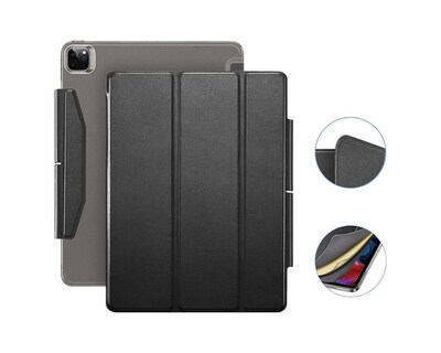 SaharaCase ESR Folio Case for Apple iPad Pro 12.9" (4th, 5th, and 6th Gen 2020-2022), Black (TB00023)
