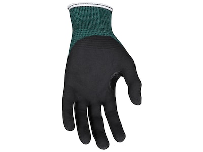 MCR Safety Cut Pro Hypermax Fiber/Nitrile Work Gloves, Small, A2 Cut Level, Green/Black, Pair (96782S)