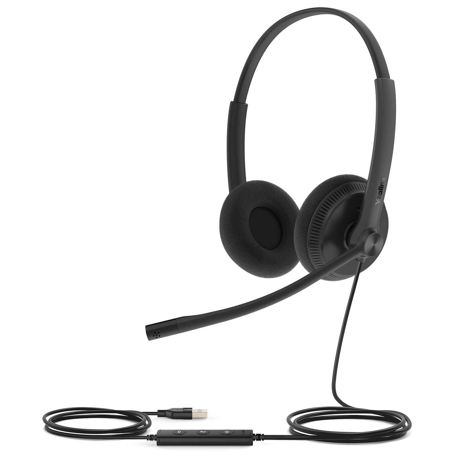 YeaLink UH34 USB-A Noise Canceling Stereo Phone & Computer Headset, UC Certified (1308049)