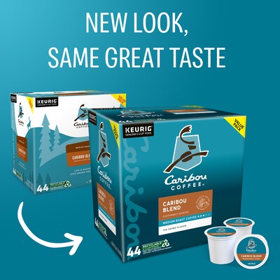 Caribou Blend Coffee Keurig® K-Cup® Pods, Medium Roast, 44/Box (357453)