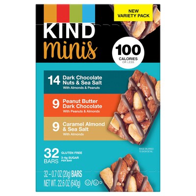KIND Minis and Miss Vickie's Kettle Chips Variety Pack, 62/Bundle (600-04052)