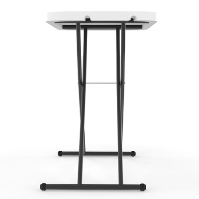 Quill Brand® Personal Folding Table, 25.5"L x 17.8"W, Gray (79143)