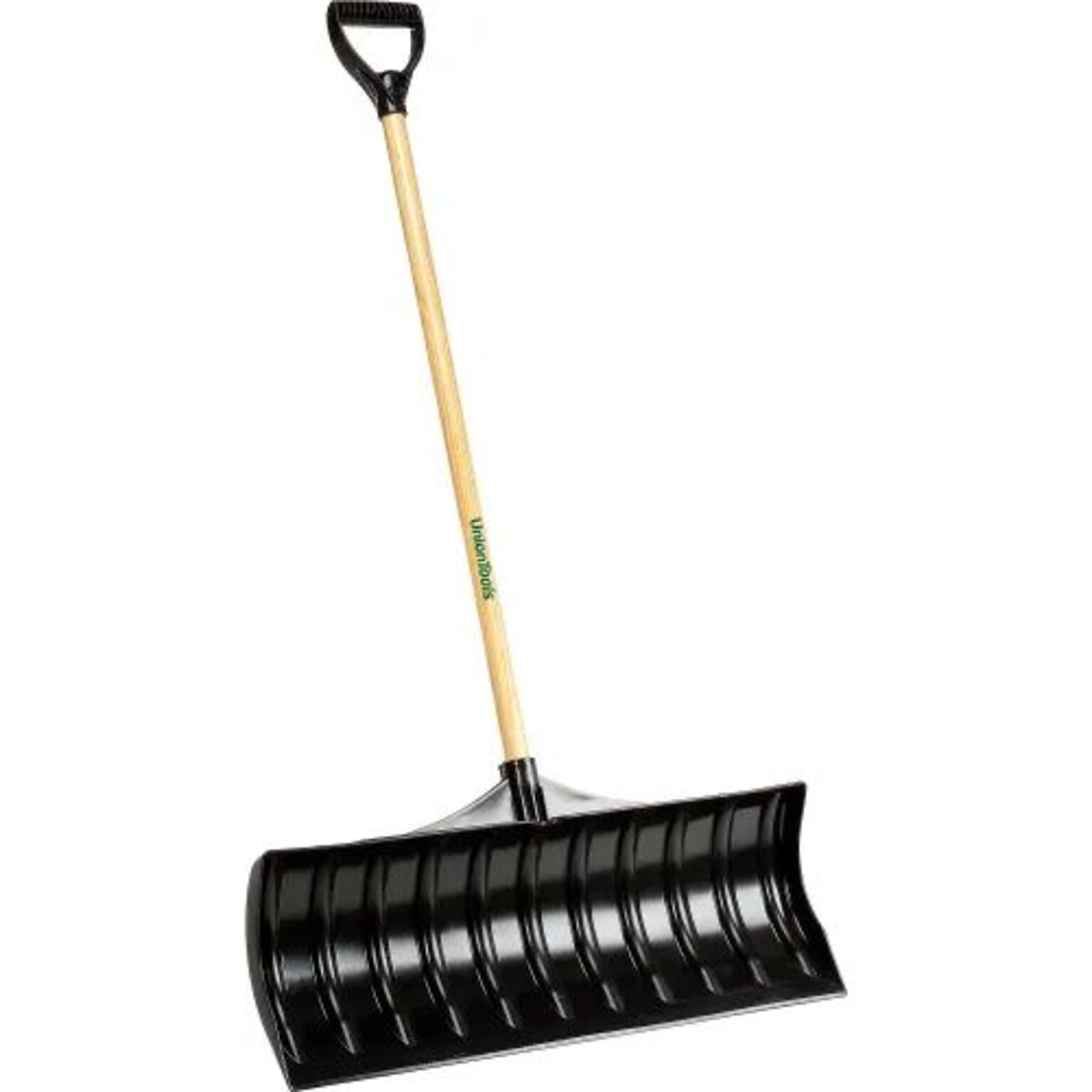 Union Tools 30 Poly Blade Snow Pusher, Wood D-Grip Handle (1602100)