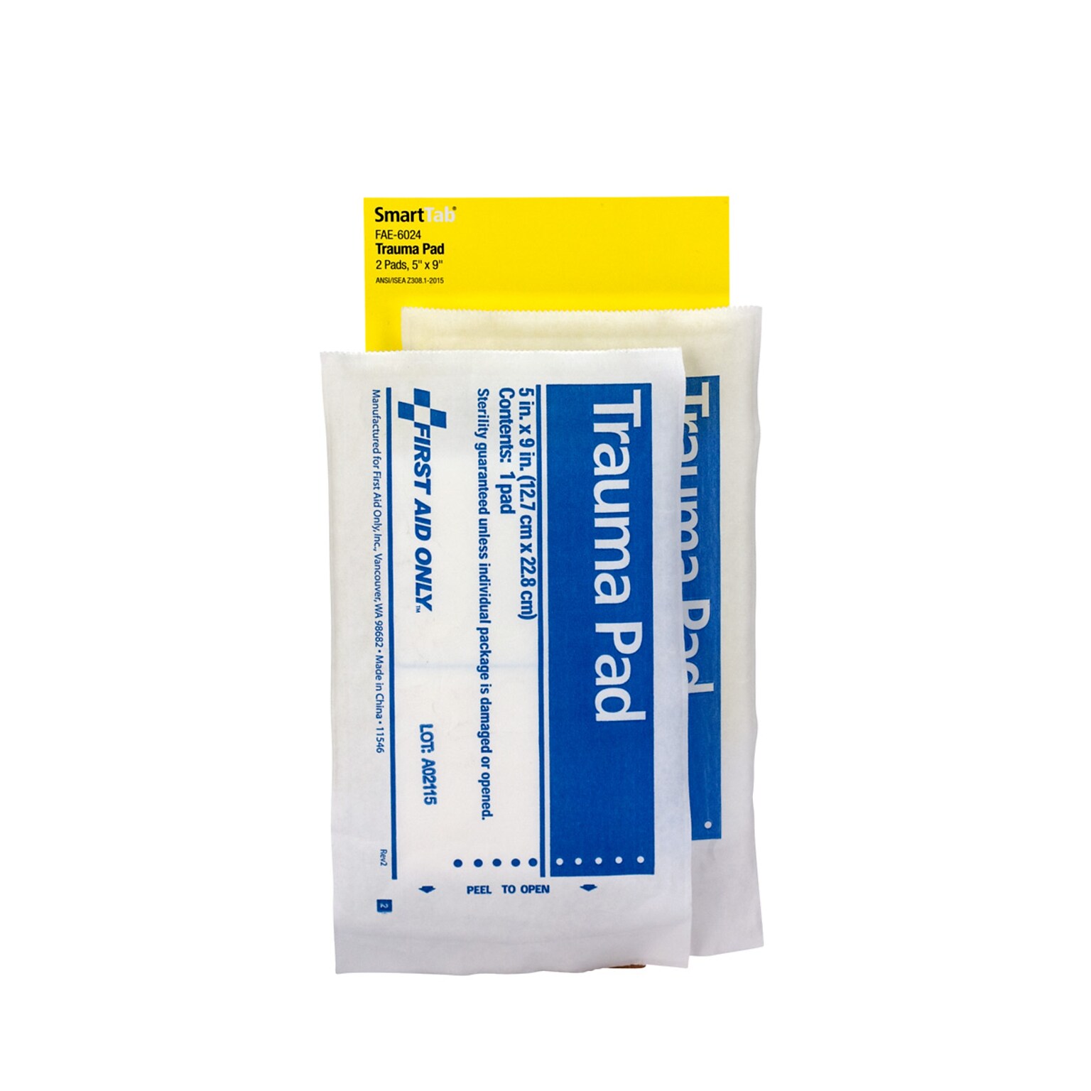 First Aid Only Trauma Pad, 5 x 9, 48/Carton (FAE-6024-CT)