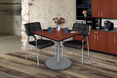 Regency Cain Square Laminate Platter Base Table, 36D x 36W, Cherry (TP3636CHGY)
