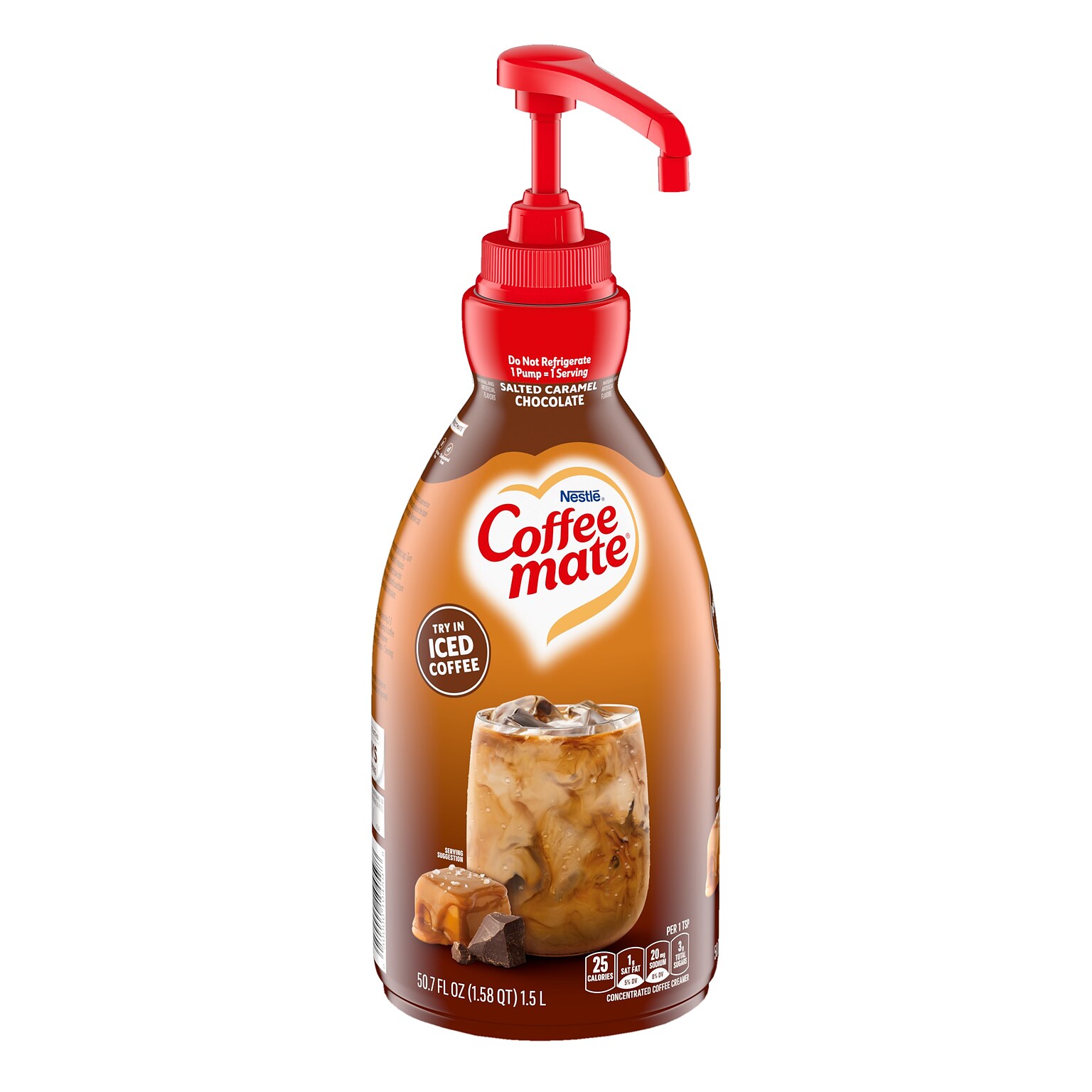 Coffee mate Salted Caramel Chocolate Lactose Free Liquid Creamer, 50.7 fl. oz. (12323367)