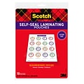 Scotch® Self Sealing Laminating Pouches, Letter Size, 7 Mil, 10/Pack (LS854-10G)