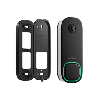 Ecobee Smart Video Doorbell, Wired, Black (EB-CAMSDB-01)