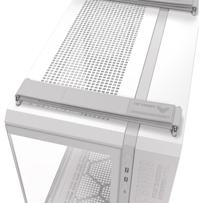 ASUS TUF Gaming GT502 ATX, Micro-ATX, Mini-ITX Mid-Tower Computer Case, White (GT502 FV/WHT/TG//)