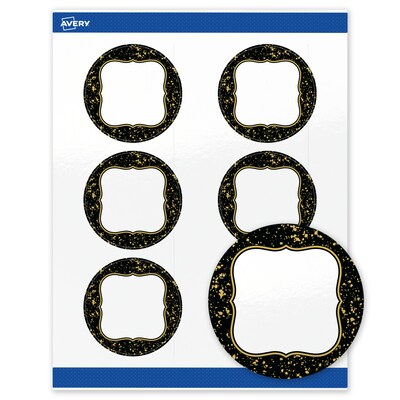 Avery Round Laser/Inkjet Multipurpose Labels, 3, White, 60/Pack (19479370908)