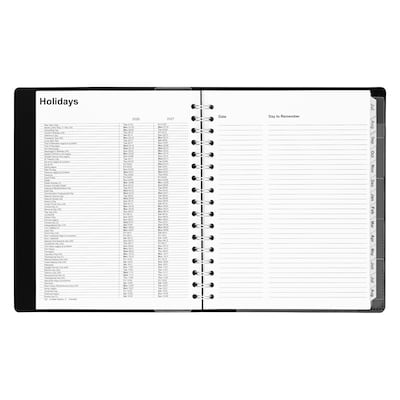 2026–2027 Staples 7" x 9" Academic Weekly and Monthly Appointment Book, Black (ST25497-27)