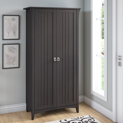 Bush Furniture Cabot Small Bathroom Storage Cabinet with Doors in Modern Walnut