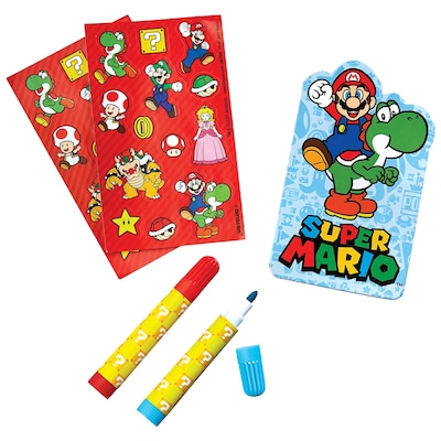 Party City Super Mario 5-Piece Stationery Set, Multicolor (AM3902599-NS)