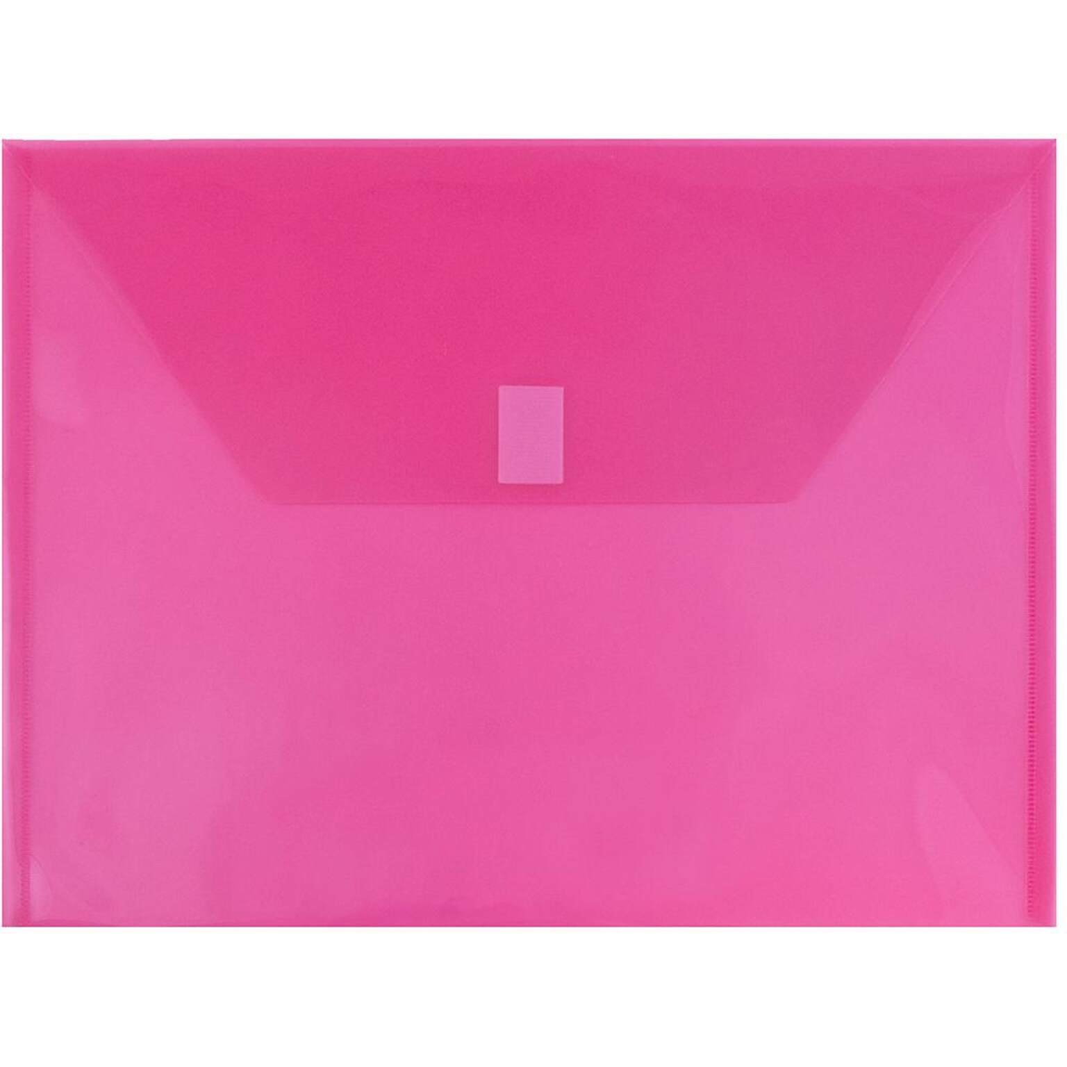 JAM Paper Premium Plastic Document File, Letter, Fuchsia Pink, 3/Pack (218V0FUX3)
