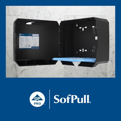 SofPull Centerpull Paper Towel Dispenser, Black (58201B)