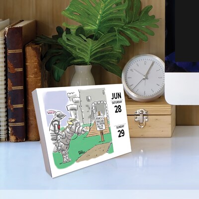 2025 Willow Creek Punny Cartoon-A-Day 5.4" x 6.2" Day-to-Day Calendar (46265)