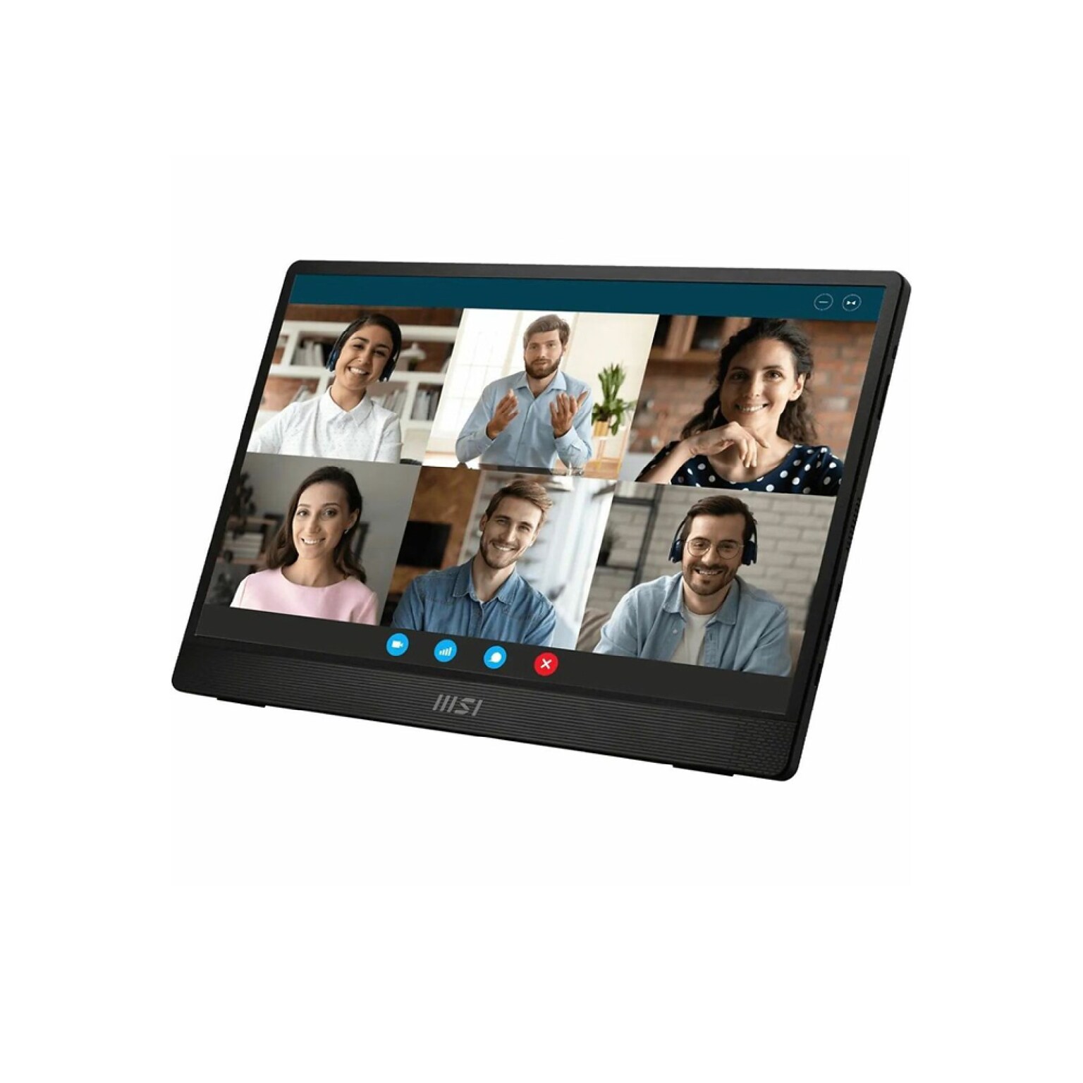 MSI PRO 16 FHD IPS 60Hz Portable Monitor, Built-In Speaker, Black (PROMP161E2U)