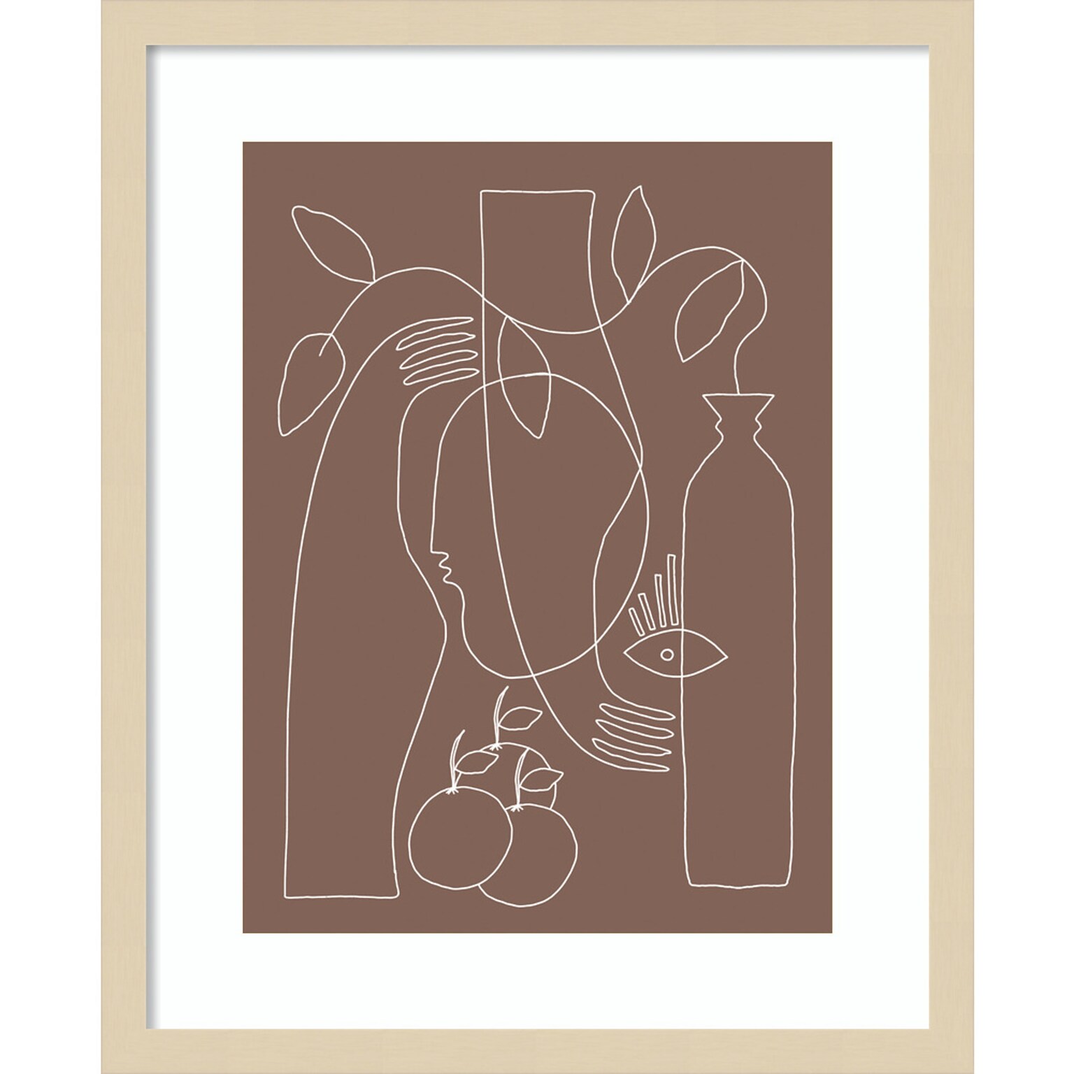 Amanti Art Shape Of Truth by Shatha Al Dafai Wood Framed Wall Art Print, 17 x 21 (A42675531979)