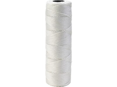 Mutual Industries Nylon Braided Mason Twine, 0.06 x 250 ft., White, Dozen (14662-10-250)