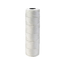 Mutual Industries Nylon Braided Mason Twine, 0.06 x 250 ft., White, Dozen (14662-10-250)