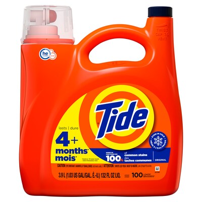 Tide HE Liquid Laundry Detergent, Original Scent, 115 Loads, 151 fl. oz. (12101)