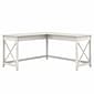 Bush Furniture Key West 60"W L Shaped Desk, Linen White Oak (KWD160LW-03)