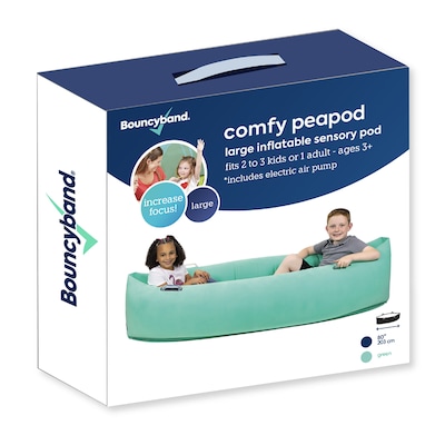 Bouncyband Comfy Peapod, Inflatable Sensory Pod , 80, Green (BBAPD80GR)
