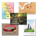 Pet Sympathy Greeting Card Assortment Pack, 5 x 7, 25 Cards with Envelopes