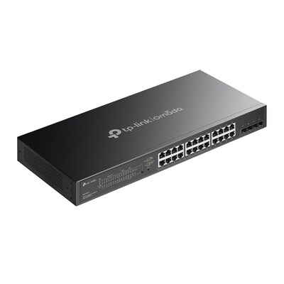TP-Link Omada 24-Ports Gigabit Ethernet PoE+ Smart Switch, 1000Mbps, Black (SG2428LP)